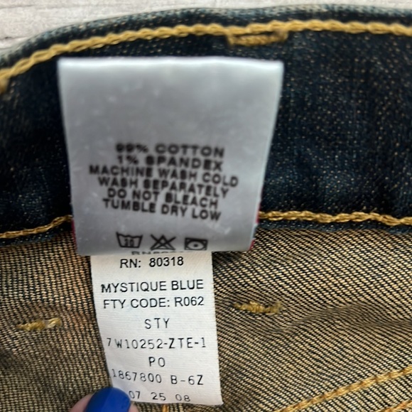 Lucky Brand Dungarees By Gene Montesano Sundown Straight Jeans Size 25 Reg - Picture 5 of 14